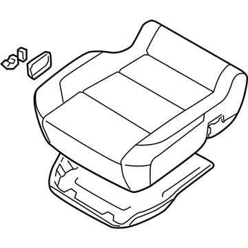 Nissan 87300-7S510 Cushion Assy-Front Seat