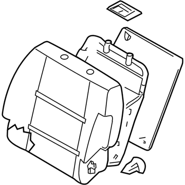 Nissan 87600-9GD1A Back Assy-Front Seat W/Side Air Bag