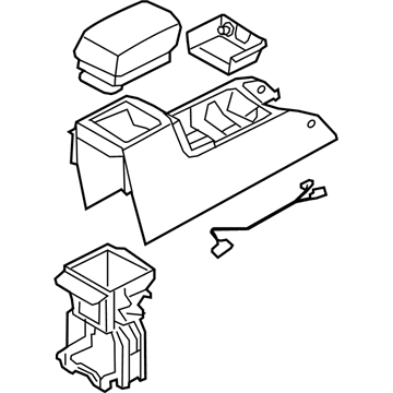 Kia 846201D0005T Console Assembly-Floor