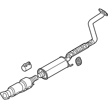 Kia 28600B0350 Muffler Complete-Cen