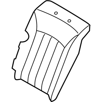 Hyundai 89360-3NAA0-WIR Rear Left-Hand Seat Back Covering
