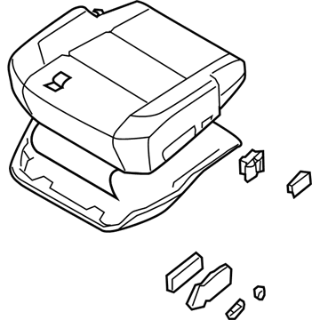 Infiniti 87350-ZQ10C Cushion Assy-Front Seat