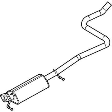Ford BA6Z-5230-F Muffler & Pipe