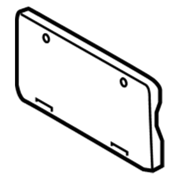 GM 88975684 License Bracket
