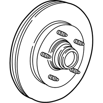 Ford 2U2Z-1V102-AC Front Hub