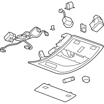 GM 25977640 Roof Console