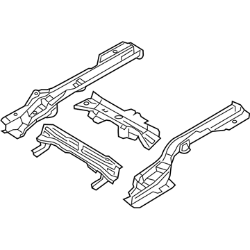 Hyundai 65700-F3000 Member Assembly-Rear Floor Under