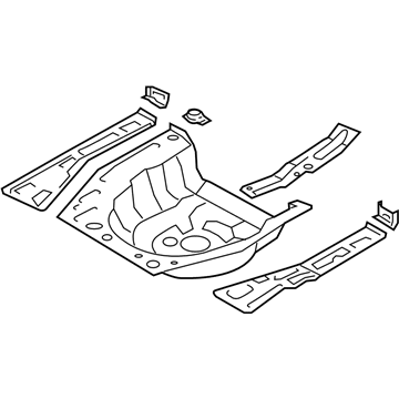 Hyundai 65520-F3000 Panel Assembly-Rear Floor Rear Complete