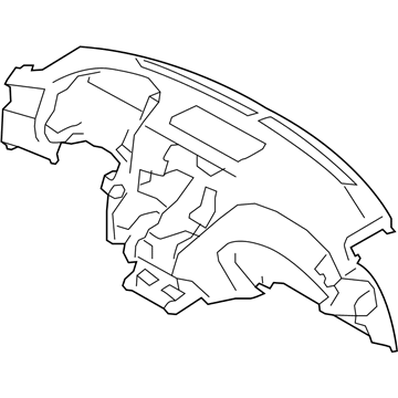 Infiniti 68200-1MA1A Panel & Pad Assy-Instrument