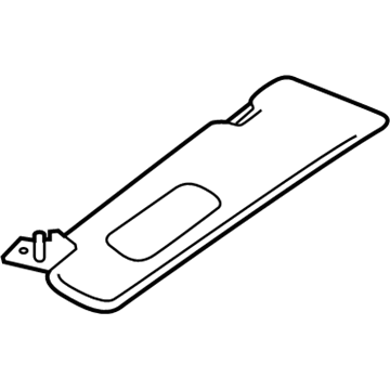 BMW 51-44-7-349-351 Sun Visor With Label, Left