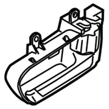 Nissan 80670-CC20C Rear Door Inside Handle Assembly, Passenger Side