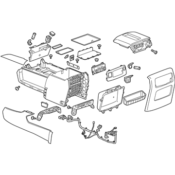 GM 84126877 Console Assembly