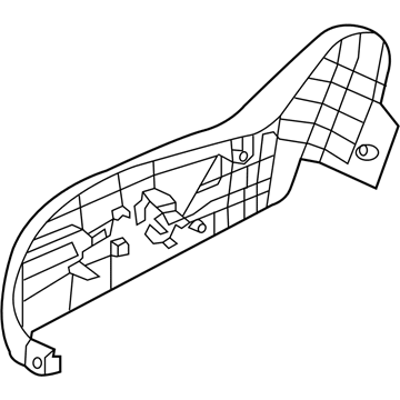 Hyundai 88222-4Z010-NBC Shield Cover-Seat Passenger Outer
