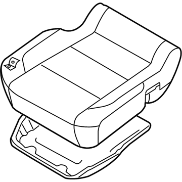 Nissan 87300-7S011 Cushion Assy-Front Seat