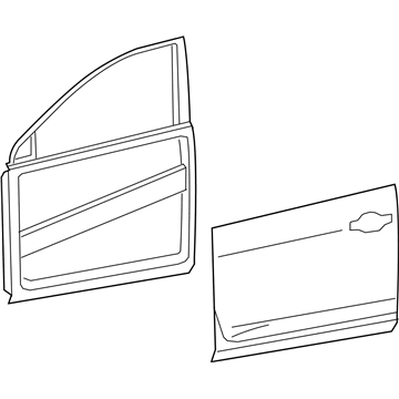 Nissan 80100-6FL0A Door Front RH