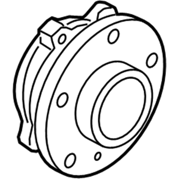 BMW 31-20-2-358-250 Wheel Hub With Bearing, Front