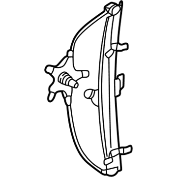Nissan 80721-0W00A Regulator Assy-Door Window, LH