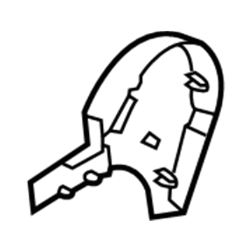 Infiniti 87381-4HA1A Finisher-Cushion, Front Seat Outer LH