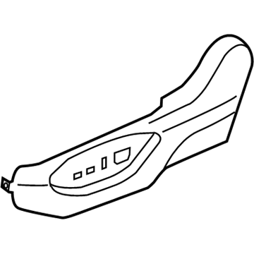 Infiniti 87389-4GM2A Finisher Assy-Cushion, Front Seat LH
