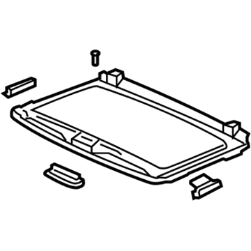 Acura 70600-SEP-A01ZD Sunshade Assembly (Graphite Black)