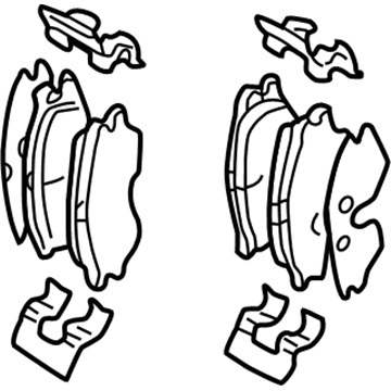 Hyundai 58101-26A00 Front Disc Brake Pad Kit