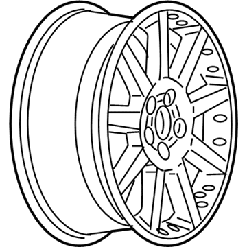 GM 9595789 Wheel Rim-18X8.5 X51 Aluminum *Sterling Silencer