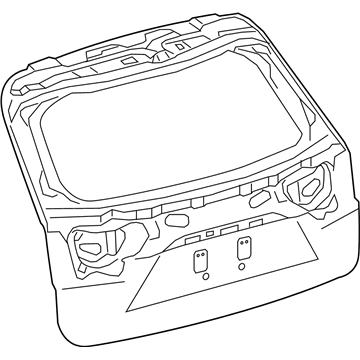 Lexus 67005-48A11 Panel Sub-Assembly, Back