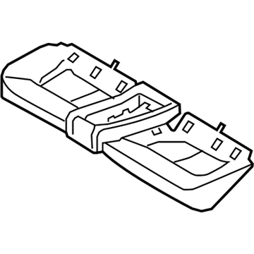 Hyundai 89110-2V000 Frame Assembly-Rear Seat Cushion, LH