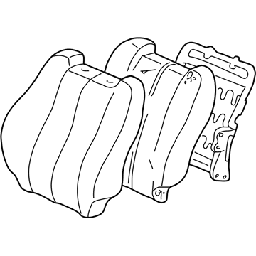 Toyota 71074-AA300-A1 Front Seat Back Cover, Left(For Separate Type)