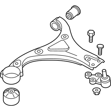 Hyundai 54501-4C000 Arm Complete-Front Lower, RH