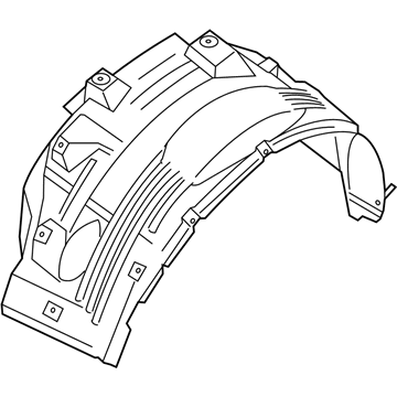 Nissan 63831-1PA0A Protector-Front Fender, LH