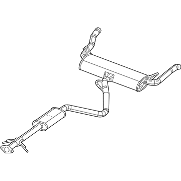 Mopar 5147281AF Exhaust Muffler And Tailpipe