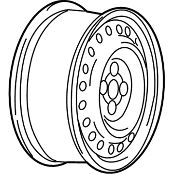 GM 95040745 Wheel, Steel