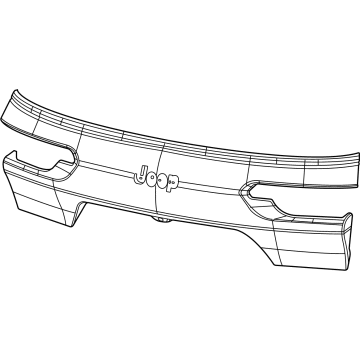 Mopar 7GR43TZZAA APPLIQUE-License Lamp