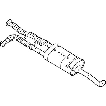 Nissan 20100-EZ30D Exhaust, Main Muffler Assembly