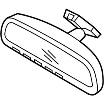 Kia 851013W200 Rear View Inside Mirror Assembly