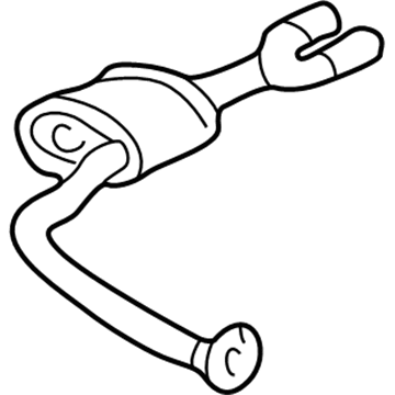 GM 22603140 Exhaust Muffler Assembly (W/ Tail Pipe)