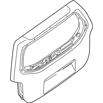 Nissan K0150-ZS0AA Door Assembly-Back, Upper