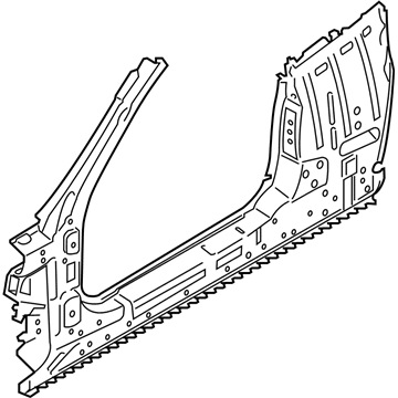 BMW 41-00-7-494-517 SIDE FRAME, CENTER LEFT