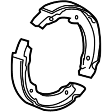 GM 15240815 Park Brake Shoes