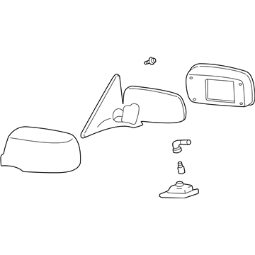 Lexus 87940-50432-A2 Mirror Assy, Outer Rear View, LH