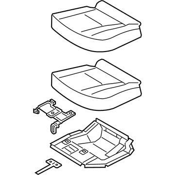 Hyundai 89100-A5100-SGC Cushion Assembly-Rear Seat, LH