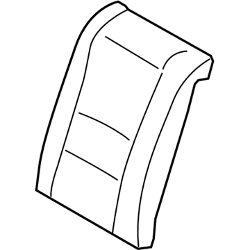 Hyundai 89360-A5120-SGC Rear Left-Hand Seat Back Covering