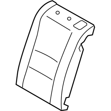 Hyundai 89350-A5000 Pad-Rear Seat Back, LH