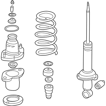 Acura 52620-S6M-A11 Shock Absorber Assembly, Left Rear