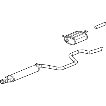 GM 15898239 Muffler & Pipe