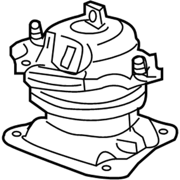 Honda 50810-TA1-A01 Rubber Assy., RR. Engine Mounting