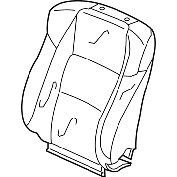 Acura 81521-TX6-A31ZA Cover, Left Front Seat-Back Trim (Sandstorm)