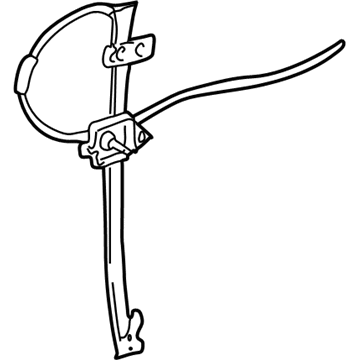 Mopar 55360036AF Rear Door Window Regulator