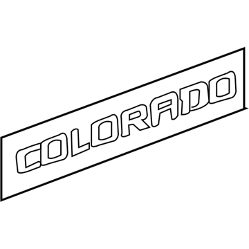 GM 15207234 Decal-Front Side Door Name *"Colorado" W/O Bowti *Silver